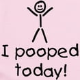 thumbnail image 2 of CafePress - I Pooped Today Silly Infant Bodysuit - Baby Light Bodysuit, Size Newborn - 24 Months, 2 of 4