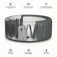 thumbnail image 7 of Wave Atlantic 4-Person Round Inflatable Hot Tub | 110-Jet Massage & Eco Heater | Dark Gray | EnergySave Bundle, 7 of 7
