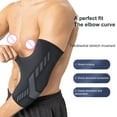 thumbnail image 2 of 1Pc Elbow Brace Ergonomic Design Compression Shock Absorption High Stretchy Knitting Elbow Protection Not Tight Elastic Gym Sport Arm Sleeve for Sports, 2 of 7