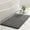 Dark Gray#1788, variant on Thick Striped Memory Foam Bath Rug 40x60cm, Soft Absorbent Velvet Bathroom Mat with Non-Slip Bottom, Machine Washable Carpet for Home Decor, Dark Gray/Gray/Beige