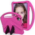 thumbnail image 6 of Nalacover Kids Case For iPad 10th Generation 10.9 inch,Stylish Kids Friendly Lightweight EVA Foam Rubber Hybrid Bumper Kickstand Shockproof Convertible Handle Protective Cover,Rose, 6 of 7