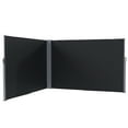 thumbnail image 1 of Outsunny Retractable Double Side Awning, Outdoor Privacy Screen, Black, 1 of 10