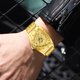 thumbnail image 4 of Quartz Triangle Skeleton Unique Premium Trendy Men's Quartz Wrist Watch - Luxury Waterproof Fashion Business Casual Sport Watches with Luminous Calendar Analogue Face, 4 of 4