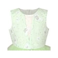 thumbnail image 6 of Girls Dress Green Butterfly Sequin Layer Tulle Sleeveless Summer Princess 5 Years, 6 of 7