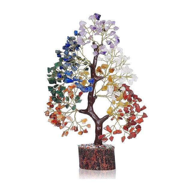 Advancent Árbol de cristal decoración Mineral espécimen Prop Festival regalo escena diseño hogar piedra artesanía decoración cristales decoraciones Decoración del hogar Vistoso Advancent HA068005-01