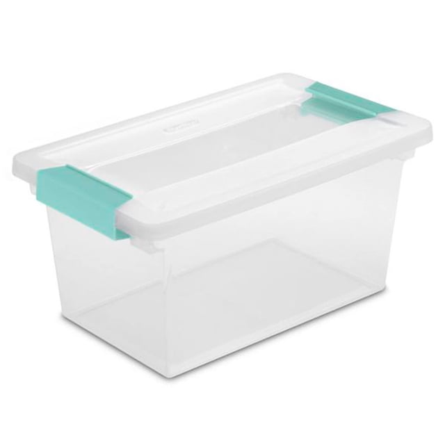 Caja de almacenamiento Sterilite 19628604 Medium Clip Transparente 11L