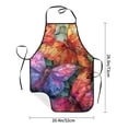 thumbnail image 2 of Goofa Bib Apron, Unisex Aprons Adjustable Waterdrop Resistant Cooking Kitchen Apron for Chef, Colorful Butterfly Cluster Pattern Apron Bulk, 2 of 5