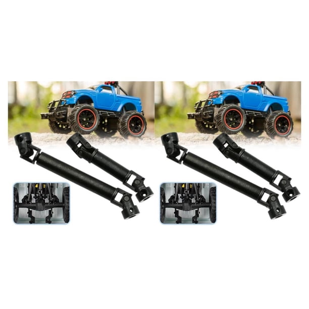 Sidaley 1 Pair Steel Front Rear Drive Resistant Model Shaft Replacement Parts Upgrade Crawler RC Wear Simulation for Axial SCX24 C10 Como se muestra 2piezas