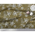 thumbnail image 2 of Soimoi Cotton Cambric Fabric Leaves & Floral Block Fabric Prints by Yard 56 Inch Wide, 2 of 3