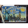 thumbnail image 3 of New York City, Statue of Liberty, Starry Night City Series (12x18 Wall Art Poster, Room Decor), 3 of 3