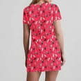 thumbnail image 4 of Dress for Women Short-sleeved V-neck Summer Print Casual Dress, 4 of 5
