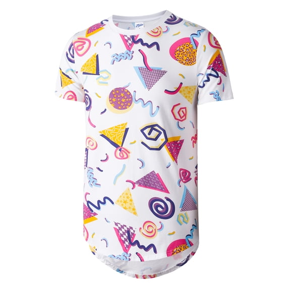 MSLLEN Print Urban Clothing Short Sleeve T-Shirts For Men White