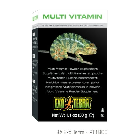 Exo Terra Multi Vitamin Powder Reptiles/Amphibians Supplement, 1.1-Ounce