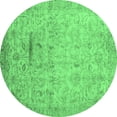 thumbnail image 1 of Ahgly Company Indoor Round Oriental Emerald Green Traditional Area Rugs, 8' Round, 1 of 4