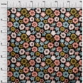 thumbnail image 3 of oneOone Polyester Spandex Black Fabric Asian Retro Floral Quilting Supplies Print Sewing Fabric By The Yard 56 Inch Wide, 3 of 4