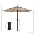 thumbnail image 5 of Pure Garden 10 ft Patio Umbrella - 3-Tier Outdoor Sunshade with Tilt, Beige, 5 of 11
