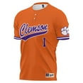 thumbnail image 2 of Unisex GameDay Greats #1 Orange Clemson Tigers Lightweight Softball Jersey, 2 of 3