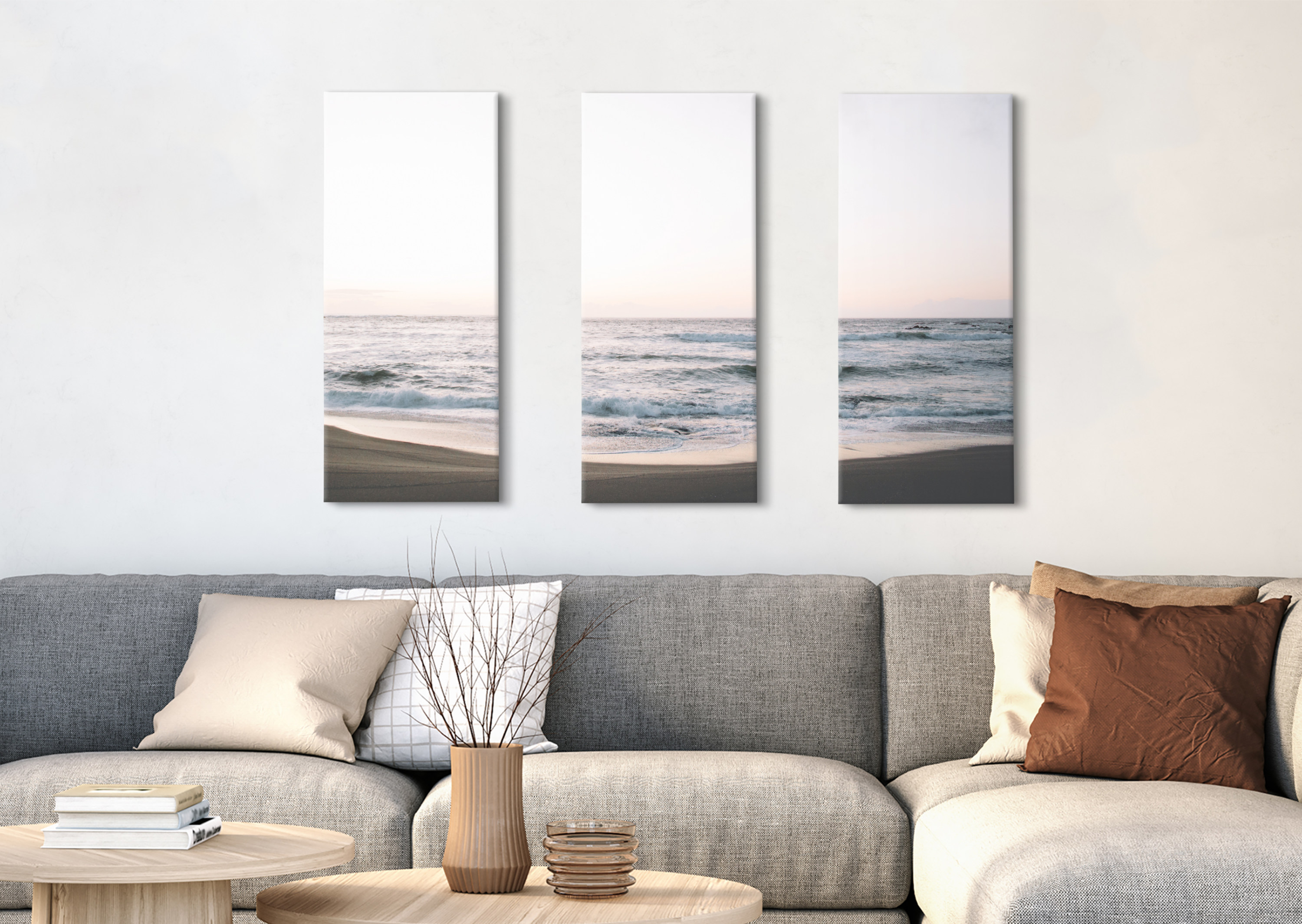 Kate and Laurel California Dreaming Canvas Wall Art Set by Patricia Rae Photography 3 Piece 12 x 28