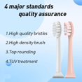 thumbnail image 3 of 10-Pcs (White & Pink) Replacement Toothbrush Heads Compatible, Philips Electric Toothbrush - Medium-Soft Bristles 1 Count (Pack of 10) 1 Count (Pack of 10), 3 of 5