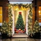 thumbnail image 1 of Christmas Door Cover Santa Claus Pattern Holiday Decoration for Front Door Indoor Wall Tabletop Festive Party Home Decorations, 1 of 6