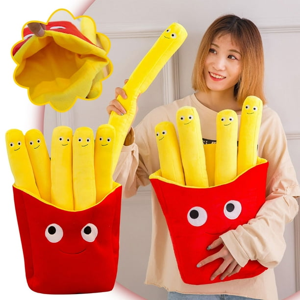 Food Pillow Cute French Fries Stuffed Food Toys Removable Food Plush Cushion Pillow Funny And Interesting Food Stuffed Plush Toy Gift Walmart en linea