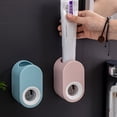 thumbnail image 4 of Automatic Toothpaste Squeezer Wall-Mounted Punch-Free Macaron Toothpaste Holder Lazy Squeeze Artifact Toothbrush Holder, 4 of 15