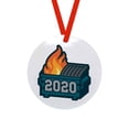 thumbnail image 5 of Vikakiooze 2022 1pcsChristmas Ornaments 2020 Santa Claus Masked Souvenir Tree Hanging Ornaments Christmas Decorations, 5 of 9