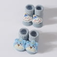 thumbnail image 4 of 2 Pairs/3 Pairs Baby Ankle Socks Knitted Socks with Cartoon Pattern Cotton Socks Soft Socks for Newborns 3-12 Month, 4 of 9