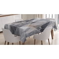 thumbnail image 1 of Ambesonne Abstract Tablecloth Rectangular Table Cover, Geometric Grunge Facet, 52"x70", Pale Grey, 1 of 4