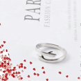 thumbnail image 2 of 2pcs Hug Ring,925 Sterling Silver Hug Rings For Women Men Girls Love Hugging Open Promise Ring, 2 of 5