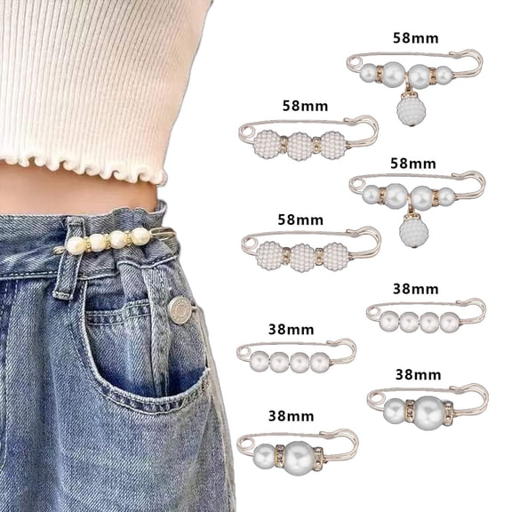 8 Pcs Fashion Pearl Brooch, Sweater Shawl Pearl Pin, Elegant and Fashionable, Enhance your Temperament, Suitable for a Variety of Occasions to Wear