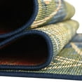 thumbnail image 6 of Unique Loom Outdoor Modern Collection Area Rug - Vortex (2' 7" x 5' 3" Runner Blue/Beige), 6 of 9