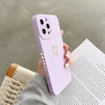 thumbnail image 3 of Funda de teléfono Ottwn de silicona de Color caramelo para iPhone 14 Pro Max 11 12 13 Pro X XR XS Max 7 8 Plus, funda suave con marco de corazón de amor bonito, 3 of 4