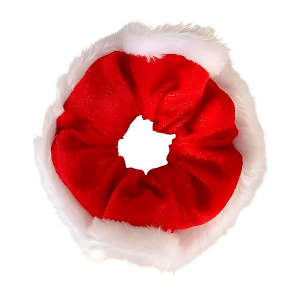 Christmas Hair Scrunchies for Women's Hair,Soft Christmas Scrunchie Christmas Hair Ties Elastic Holiday Scrunchies Ponytail Holder Christmas Hair Accessories for Women Girls