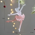 thumbnail image 5 of Colgantes de hielo de simulación de copos de nieve de hadas rosas Adorno colgante para árbol de Navidad 2024 Decoraciones navideñas para el hogar Regalo de Año Nuevo 2025, 5 of 5