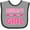 Heather and Black, variant on Inktastic Meema Girl Granddaughter Girls Baby Bib