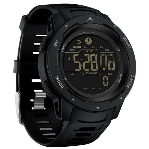 findtime Digital Watches for Men Pedometer Step Calorie Counter Watch 5ATM Waterproof Sport Military Tactical Watch Stopwatch Countdown Alarm Sports Distance Record