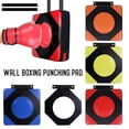 thumbnail image 2 of AIGIA Boxing Mats PU Leather Wall Target Adjustable Height Boxing Training Sandbag Wall Punching Pad for Fitness, 2 of 5