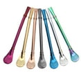 thumbnail image 6 of Hadanceo Drinking Straw Spoon Yerba Mate Tea Filter Stainless Steel Bombilla Gourd Reusable Bar Accessory for Kitchen, 6 of 7