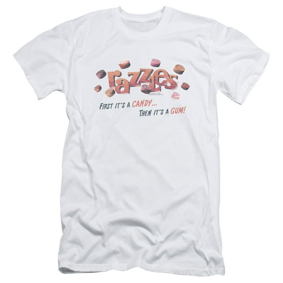 Dubble Bubble A Gum And A Candy S/S Adult 30/1 T-Shirt White