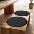thumbnail image 3 of Oneshrt Round Seat Cushion, Thickened Velvet Seat Cushion, Slow Rebounds Buttock Student Cushion, Office Chair Cushion, Car Seat Cushion Thickened Memory Foam (Round - Black, 15.75x15.75 in), 3 of 7
