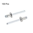 thumbnail image 4 of Unique Bargains 5mm Diameter 8mm  Length 304 Stainless Steel Blind Rivets 100 Pack, 4 of 4