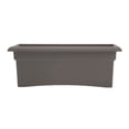 thumbnail image 5 of Bloem Veranda 26" Plastic Rectangular Deck Box Planter - UV-Resistant, Indoor/Outdoor, Peppercorn, 2-Pack, 5 of 7