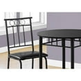 thumbnail image 4 of Monarch-Dining Set - 3-Piece Set / Black Metal And Top, 4 of 5