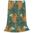 thumbnail image 2 of Vsdgher Knitted Woodland Squirrel Ultra-Soft Micro flannel Blanket Throw Blankets for Couch Sofa, Bed (4 sizes)-80"x60", 2 of 7