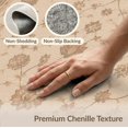 thumbnail image 6 of ODIKA 6'x9' Washable Area Rug Easy Care, Non-Shedding, Beige Olive Floral Elegance Symmetric Design Intricate Leaf and Blossom for Queen Size Bedroom Under Bed Master Suite, 6 of 7