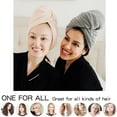 thumbnail image 5 of BKSDUEH 2 Packs Large Microfiber Hair Towels for Women, Super Absorbent & Quick Dry Hair Towel Wrap for Curly Hair Long & Short Hair- Anti-Frizz Hair Turbans for Wet Hair, 5 of 6