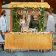 thumbnail image 7 of 50PCS Tiki Bar Hut Kit, Tiki Hut Decoration Includes Tiki Bar, Banner, Roof, Palm Leaves, Flower Garland and Table Skirt, Great Hawaiian Pool Beach Luau Party Decor Supplies, 7 of 7
