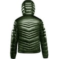 thumbnail image 4 of Iceglad Men's Packable Insulated Warm Hooded Puffer Long Sleeve Down Jacket Winter Coat, Green-Xl, 4 of 10