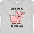 thumbnail image 4 of Inktastic Cant Say No to This Face- Cute Pig Boys or Girls Baby T-Shirt, 4 of 5